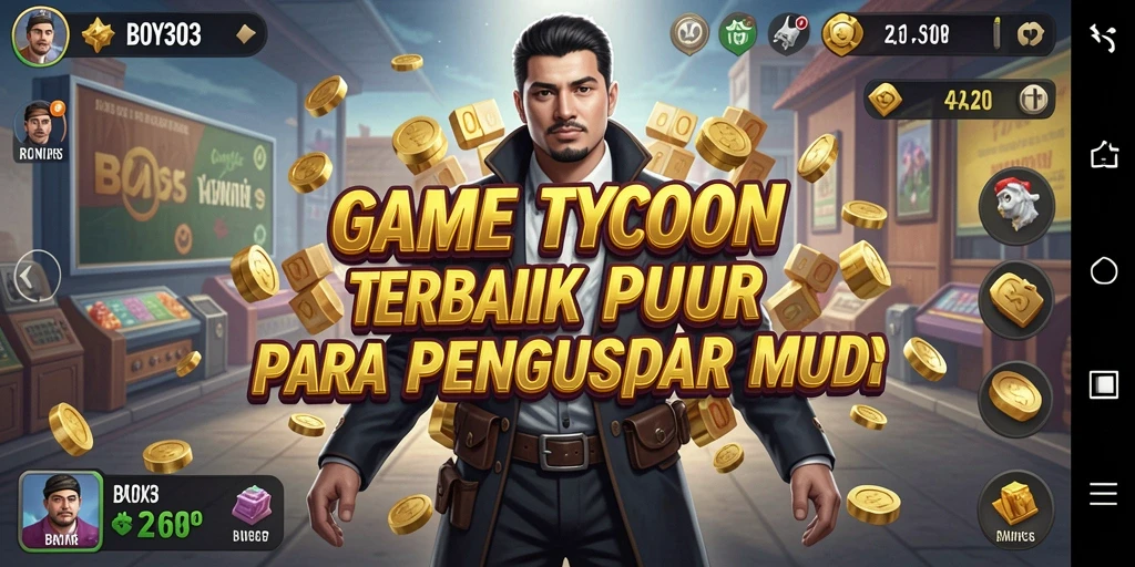 Tampilan gameplay menarik dari BOY303 dengan elemen Tycoon yang mendalam.