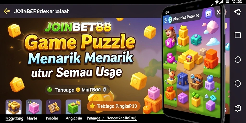 Tampilan gameplay Puzzle yang menarik di JOINBET88.
