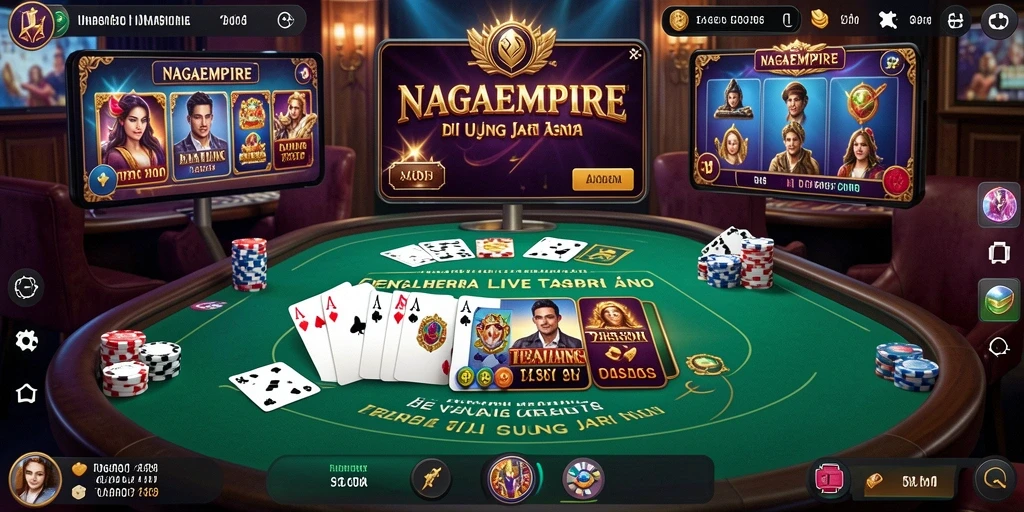 Tampilan gameplay NAGAEMPIRE yang menegangkan dalam Live Casino.
