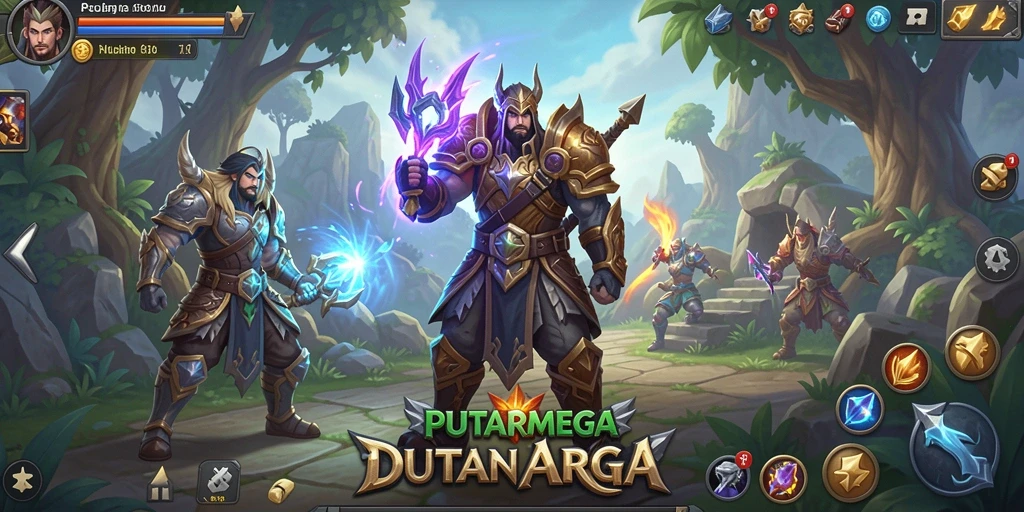 Gameplay seru dan mendebarkan dalam PUTARMEGA.
