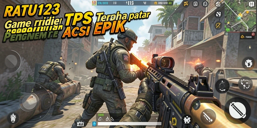 Tampilan gameplay intens dari RATU123 yang mendebarkan.