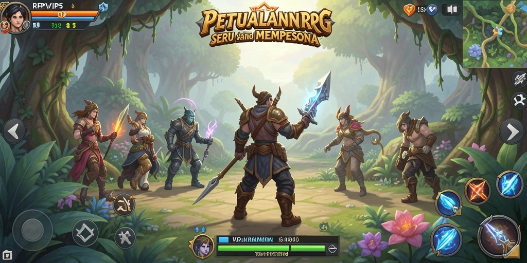 Screenshot gameplay RPVIP5 menampilkan aksi pertarungan yang seru.